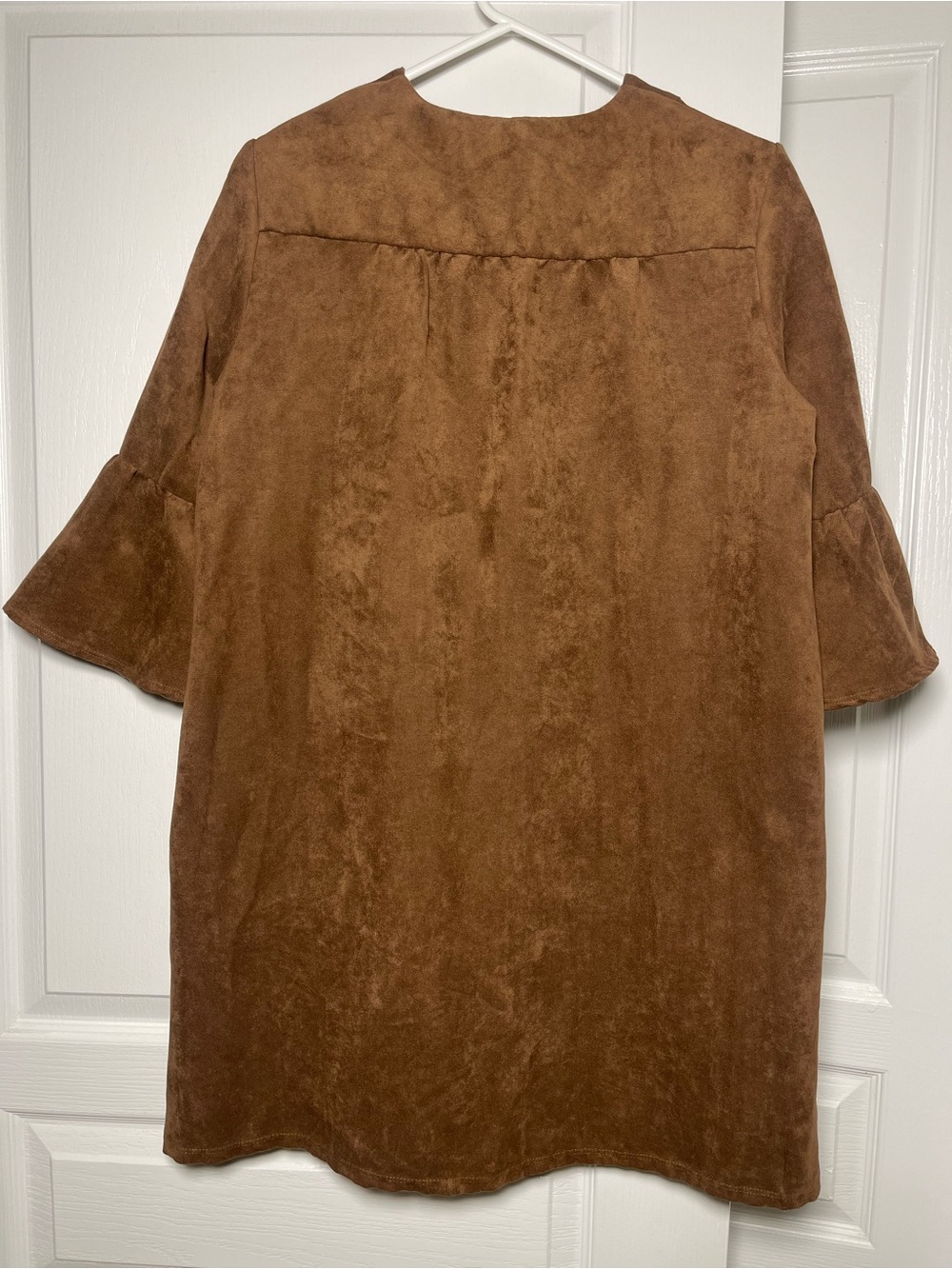 Jude Connally Kerry Faux Suede Dress Brown XS - Picture 3 of 14